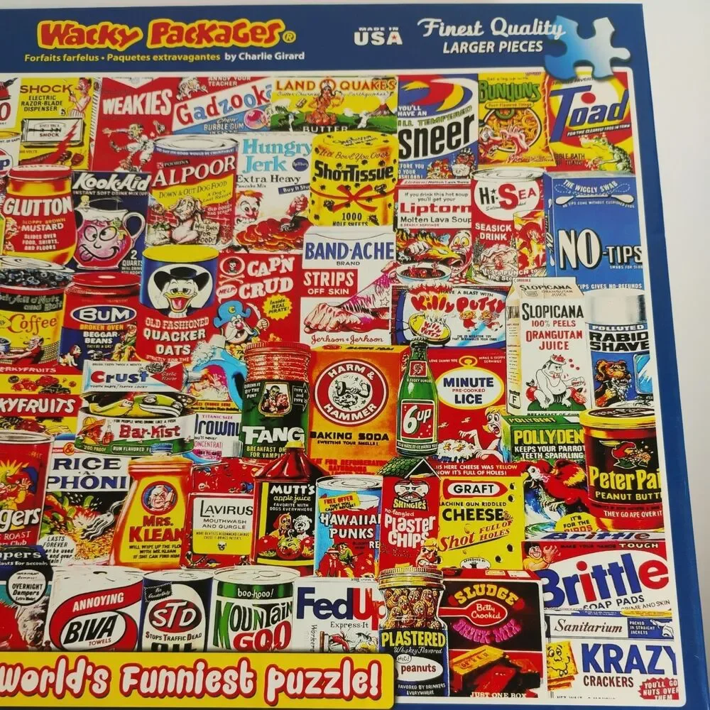 White Mountain 2014 WACKY PACKAGES #1065S COMPLETE Puzzle